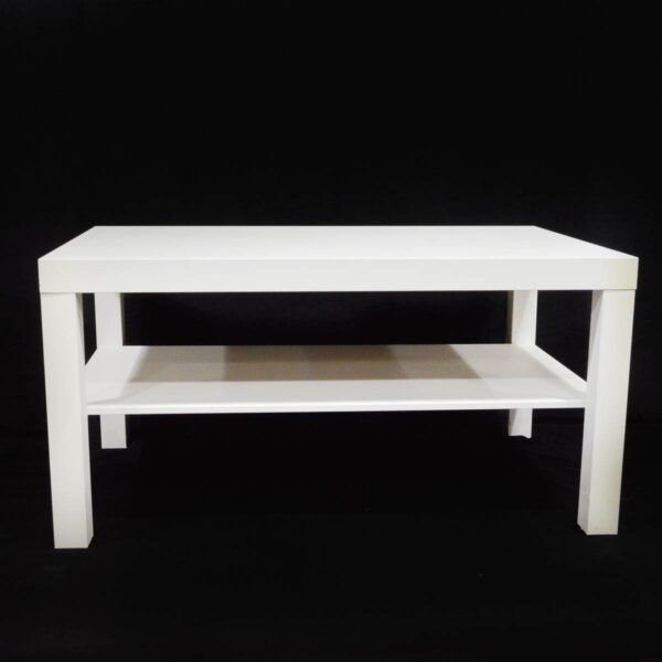 35 X 22 WOODEN WHITE COFFEE TABLE