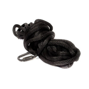 BLACK RIGGING ROPE WITH STEEL CARABINER
