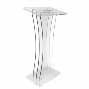 SINGLE-WIDE LUCITE LECTERN_
